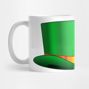 Green hat illustration Mug